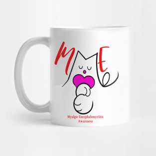 ME RED MYALGIC ENCEPHALOMYELITIS CFS CHRONIC ILLNESS AWARENESS Mug